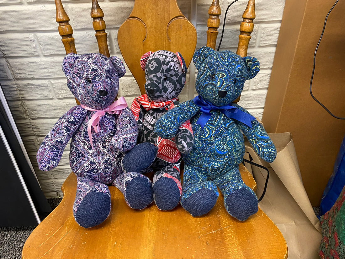 3 Memory Teddy Bears for my customer