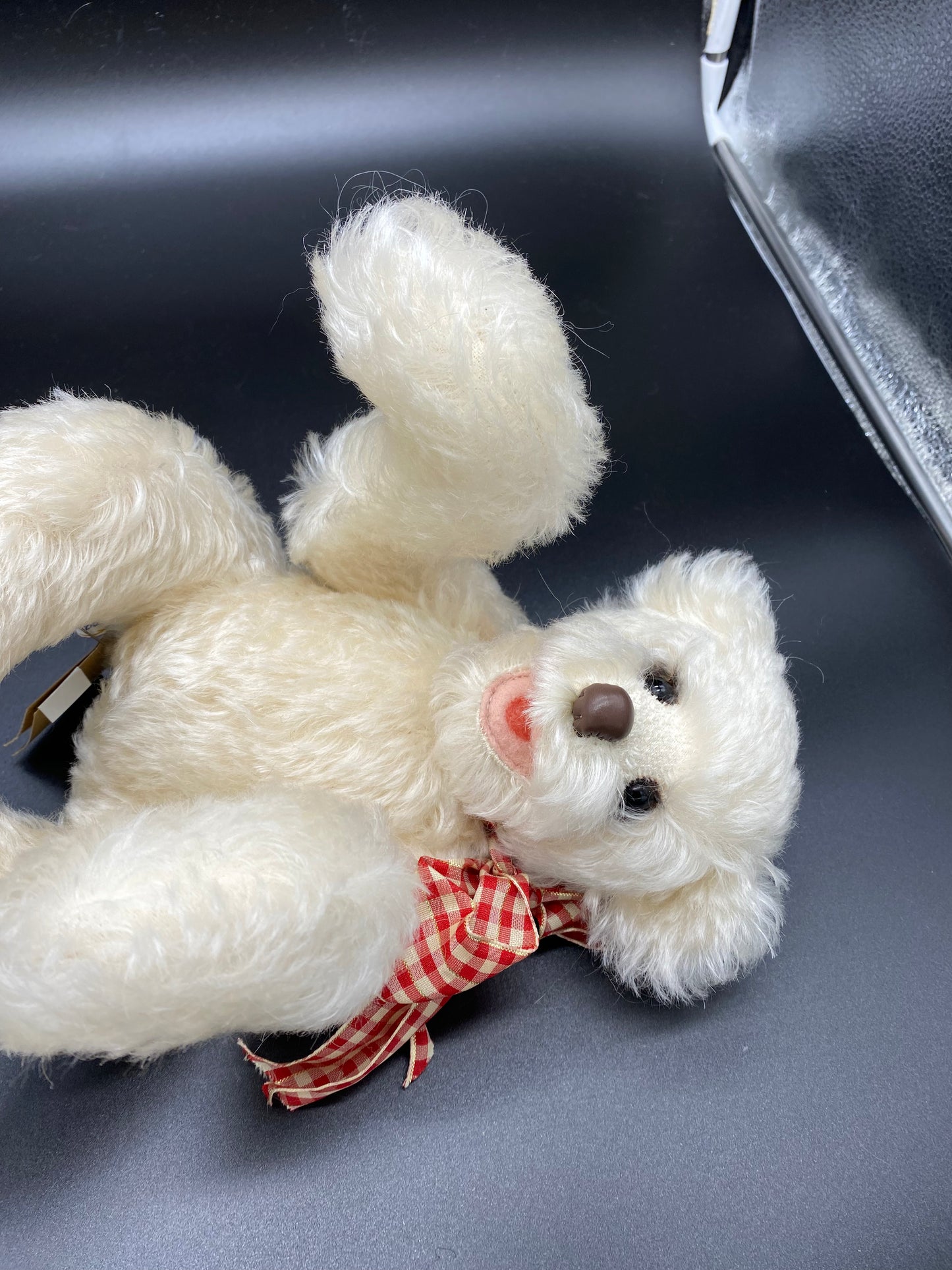 White jointed Mohair Teddy Bear