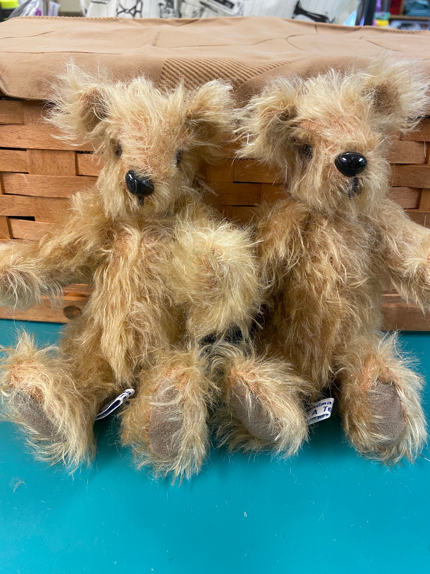 Mohair Teddy Bear family $75-$95