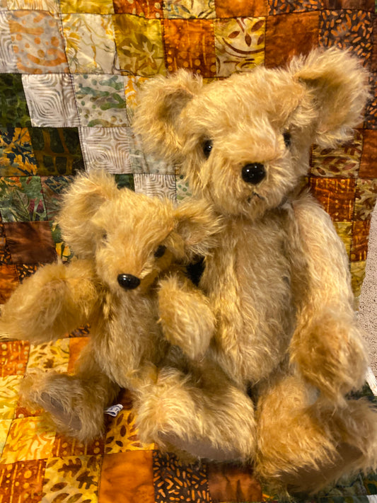Mohair Teddy Bear family $75-$95